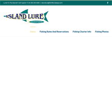Tablet Screenshot of islandlurecharters.com